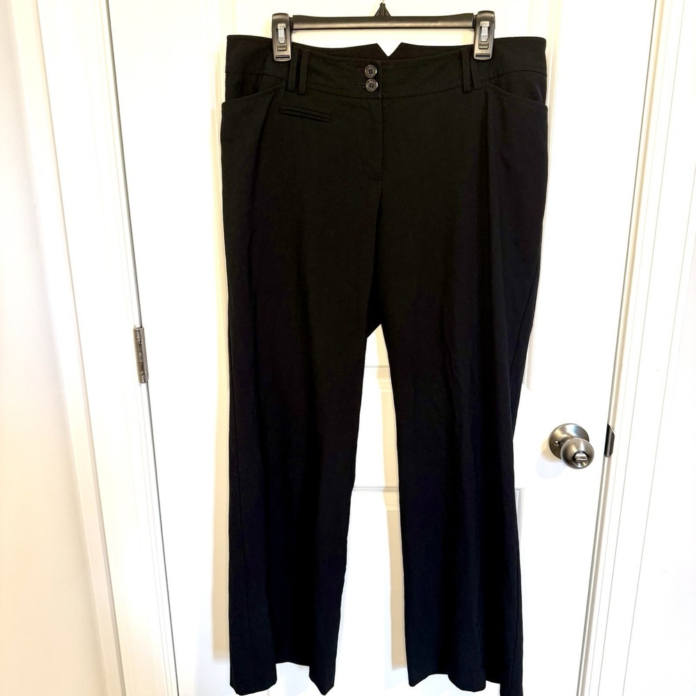Lane Bryant Black Dress Pants Career Stretch Comfort Plus Size 14 1 Business